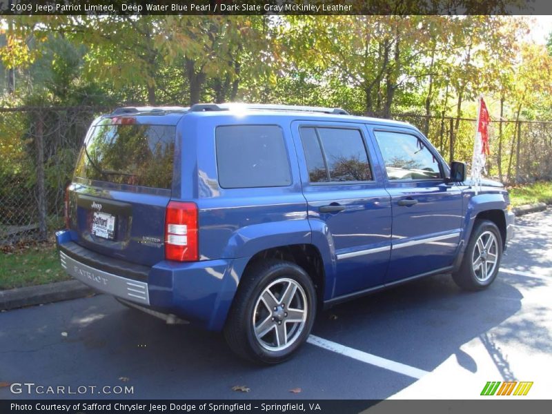 Deep Water Blue Pearl / Dark Slate Gray McKinley Leather 2009 Jeep Patriot Limited