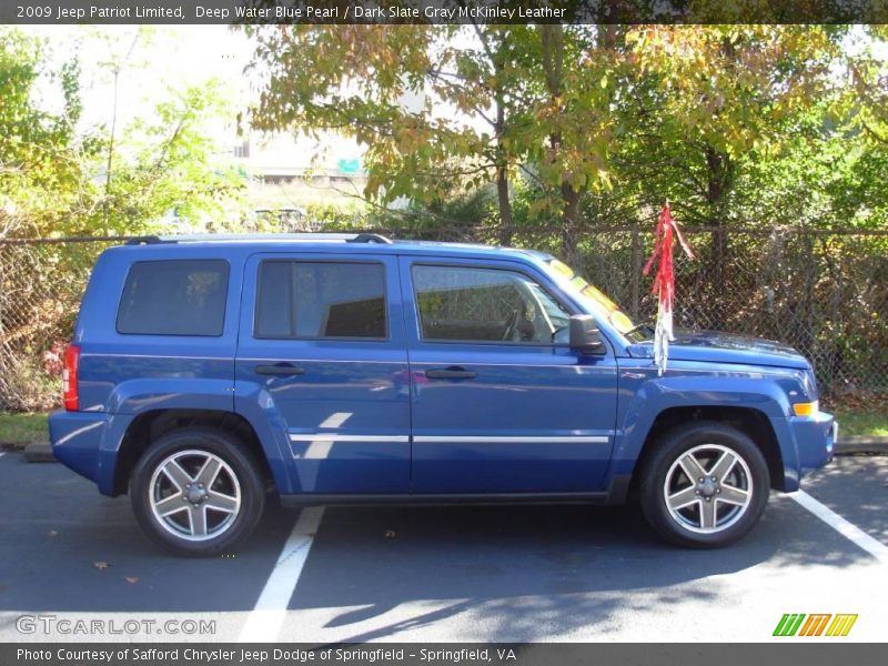 Deep Water Blue Pearl / Dark Slate Gray McKinley Leather 2009 Jeep Patriot Limited