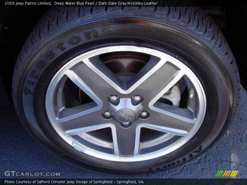 Deep Water Blue Pearl / Dark Slate Gray McKinley Leather 2009 Jeep Patriot Limited
