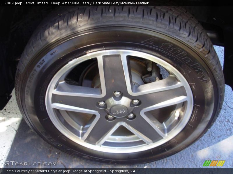 Deep Water Blue Pearl / Dark Slate Gray McKinley Leather 2009 Jeep Patriot Limited