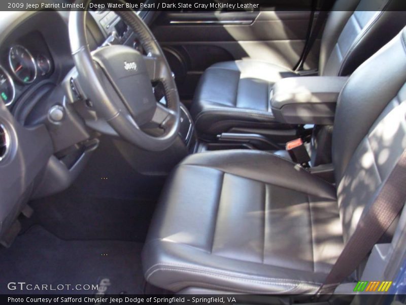 Deep Water Blue Pearl / Dark Slate Gray McKinley Leather 2009 Jeep Patriot Limited