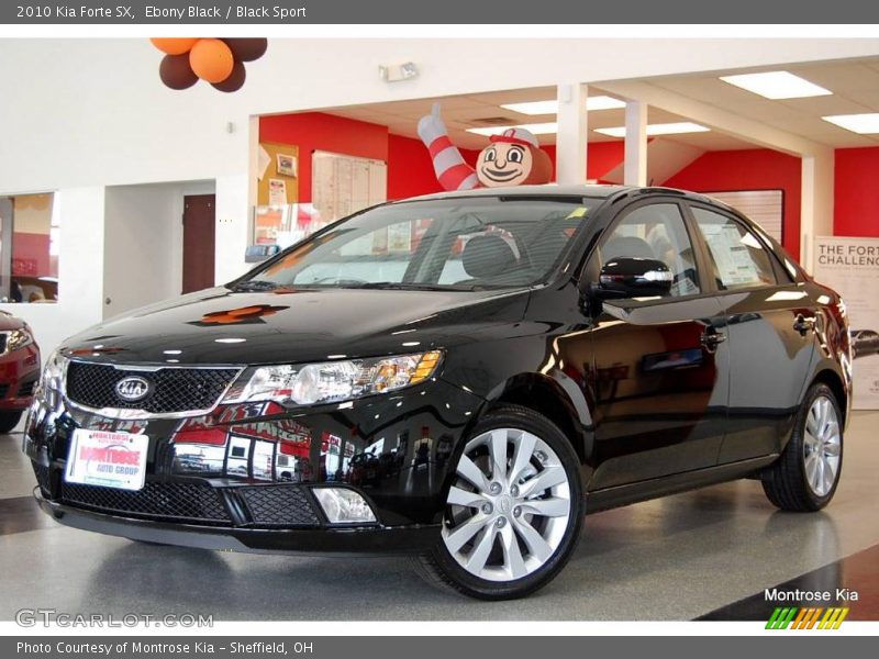 Ebony Black / Black Sport 2010 Kia Forte SX