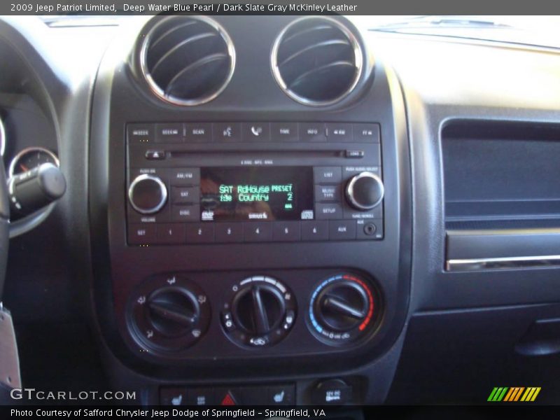 Deep Water Blue Pearl / Dark Slate Gray McKinley Leather 2009 Jeep Patriot Limited