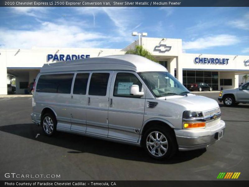 Sheer Silver Metallic / Medium Pewter 2010 Chevrolet Express LS 2500 Explorer Conversion Van