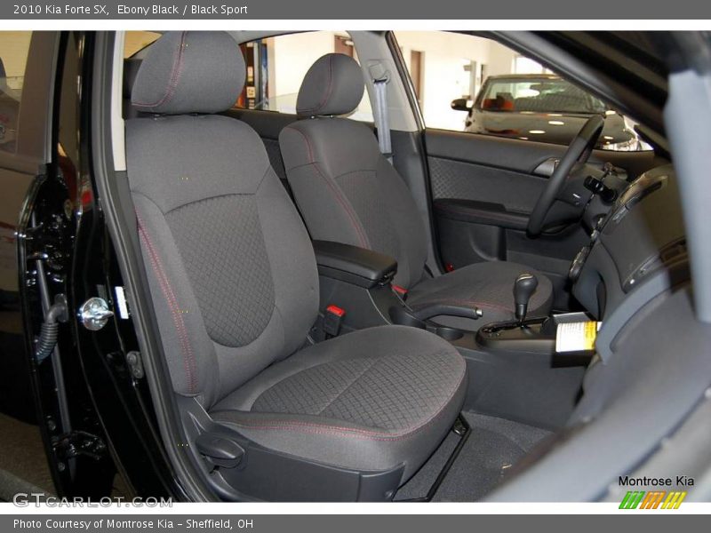 Ebony Black / Black Sport 2010 Kia Forte SX