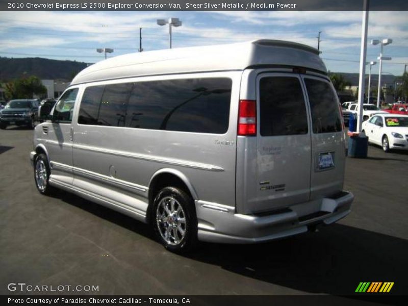 Sheer Silver Metallic / Medium Pewter 2010 Chevrolet Express LS 2500 Explorer Conversion Van
