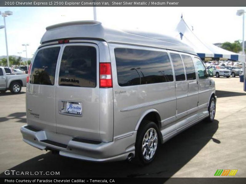 Sheer Silver Metallic / Medium Pewter 2010 Chevrolet Express LS 2500 Explorer Conversion Van