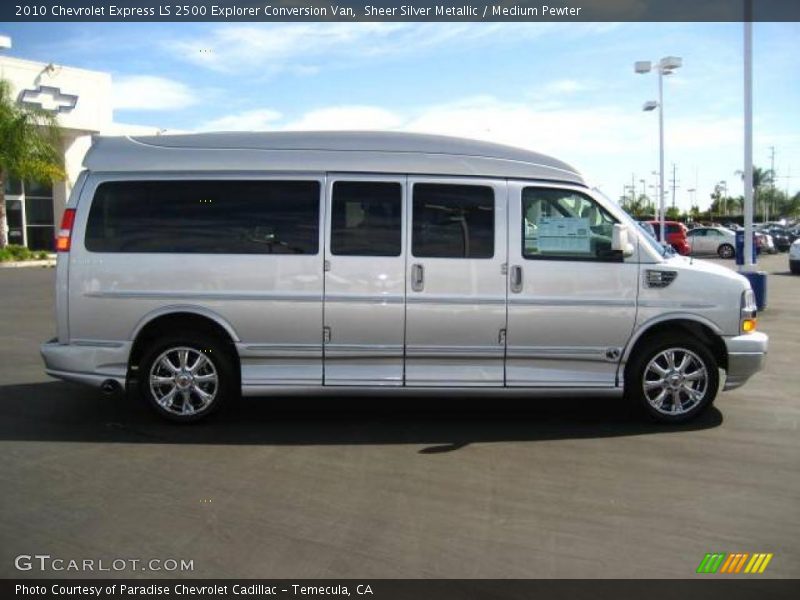 Sheer Silver Metallic / Medium Pewter 2010 Chevrolet Express LS 2500 Explorer Conversion Van