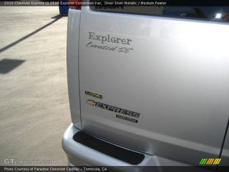 Sheer Silver Metallic / Medium Pewter 2010 Chevrolet Express LS 2500 Explorer Conversion Van
