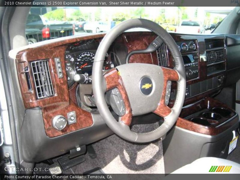 Sheer Silver Metallic / Medium Pewter 2010 Chevrolet Express LS 2500 Explorer Conversion Van