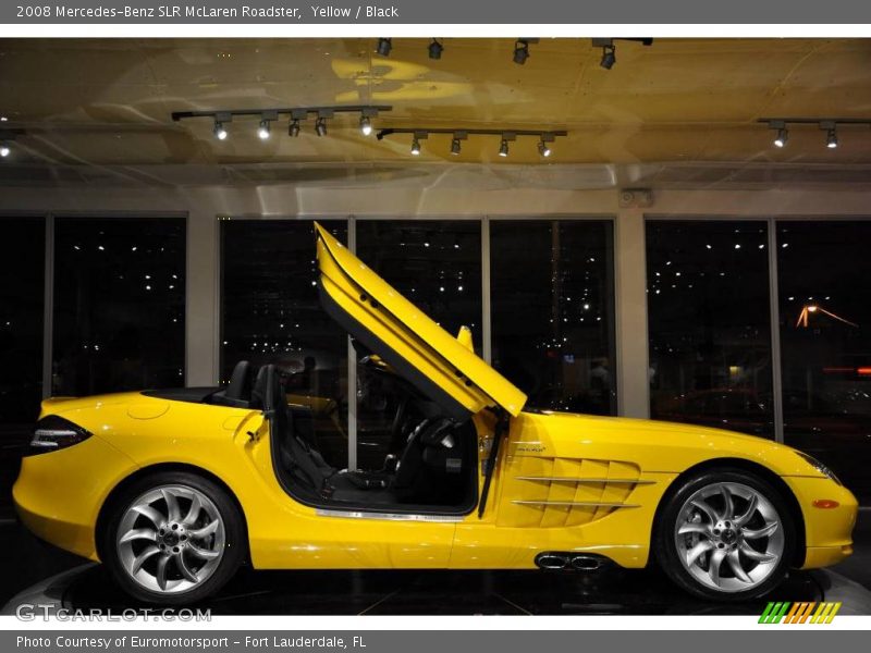 Yellow / Black 2008 Mercedes-Benz SLR McLaren Roadster