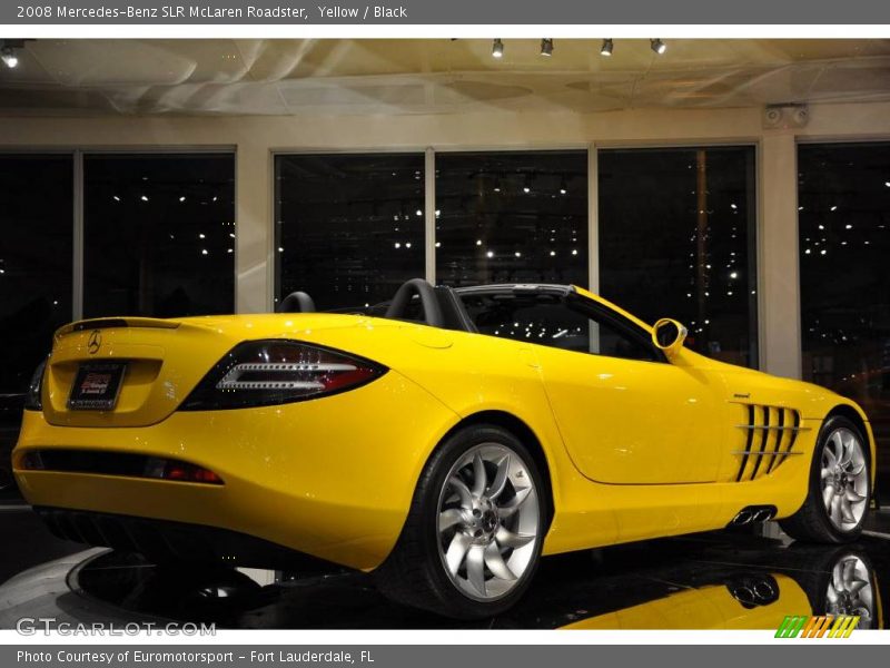Yellow / Black 2008 Mercedes-Benz SLR McLaren Roadster