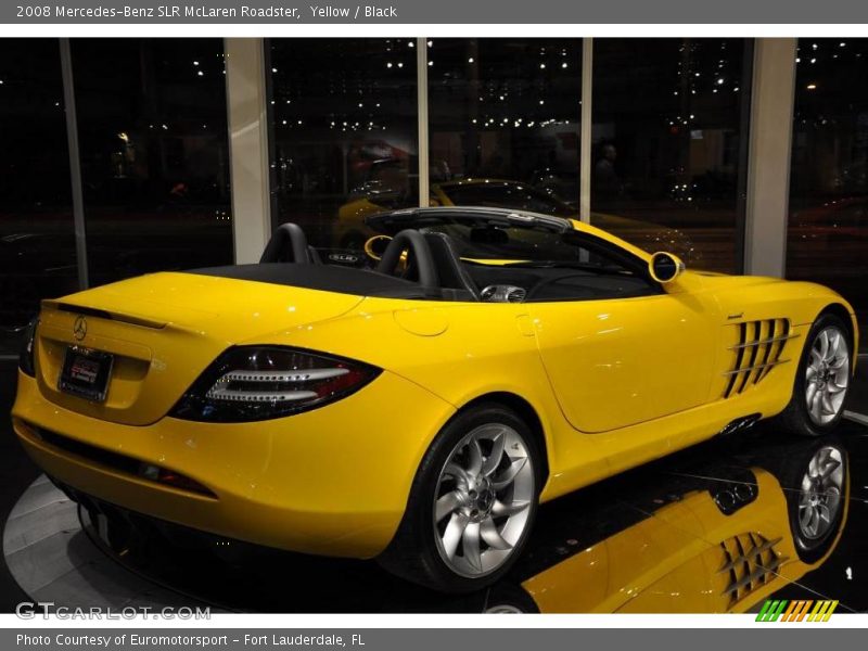 Yellow / Black 2008 Mercedes-Benz SLR McLaren Roadster