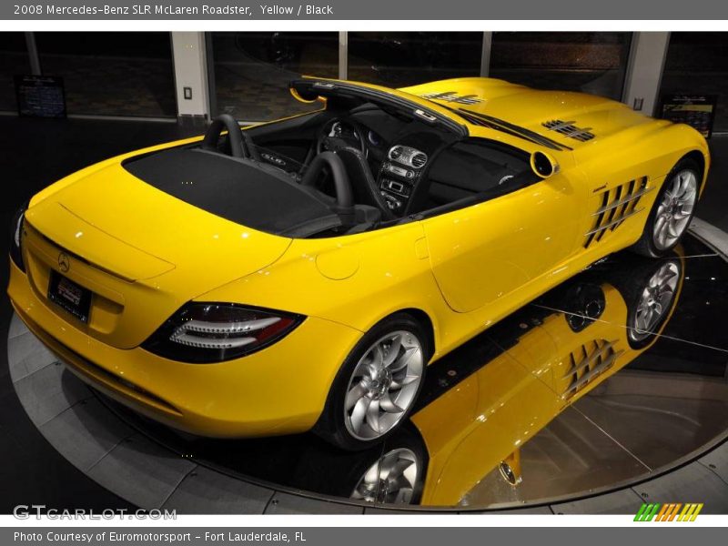 Yellow / Black 2008 Mercedes-Benz SLR McLaren Roadster