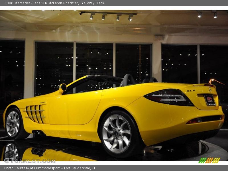 Yellow / Black 2008 Mercedes-Benz SLR McLaren Roadster