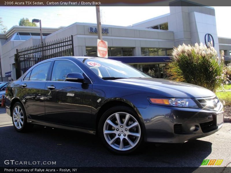 Carbon Gray Pearl / Ebony Black 2006 Acura TSX Sedan
