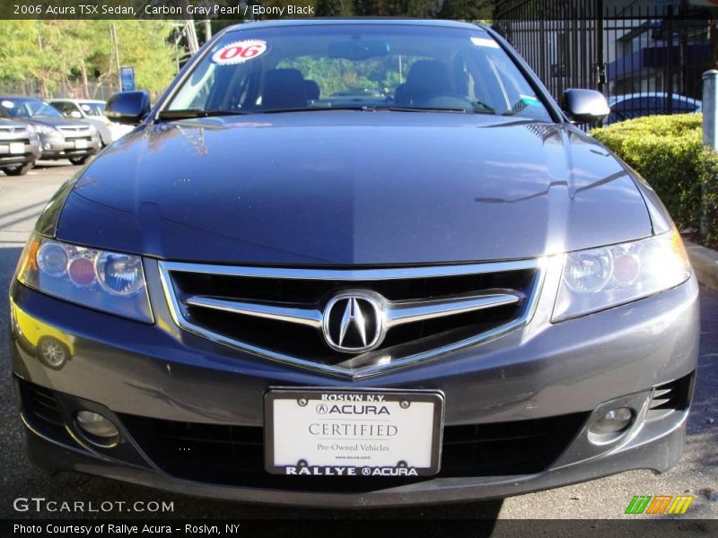 Carbon Gray Pearl / Ebony Black 2006 Acura TSX Sedan