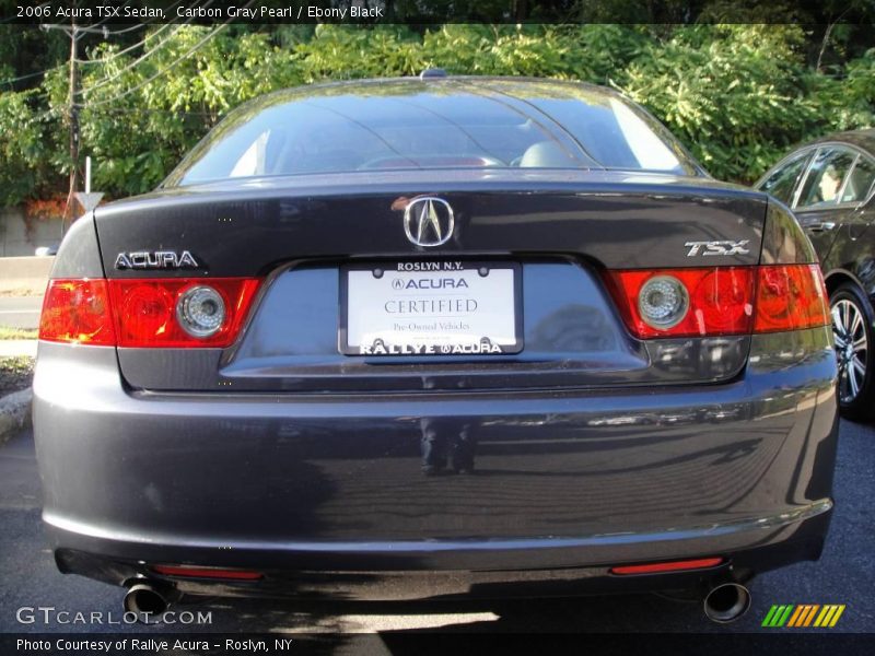Carbon Gray Pearl / Ebony Black 2006 Acura TSX Sedan