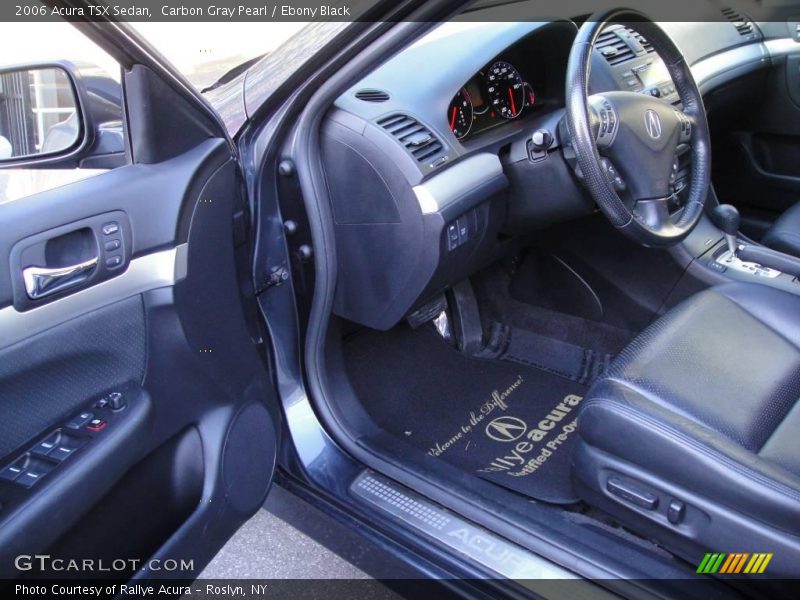 Carbon Gray Pearl / Ebony Black 2006 Acura TSX Sedan