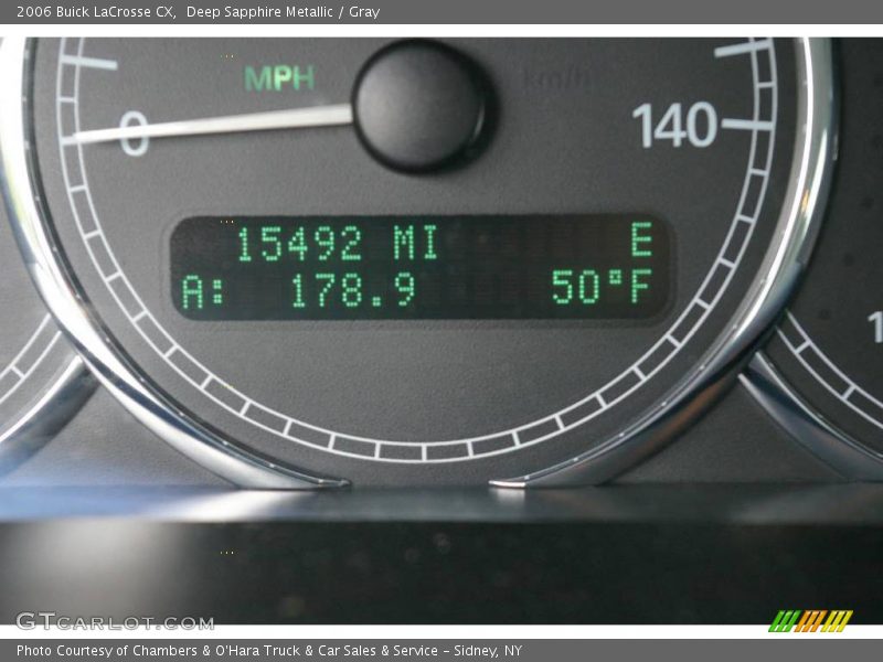 Deep Sapphire Metallic / Gray 2006 Buick LaCrosse CX