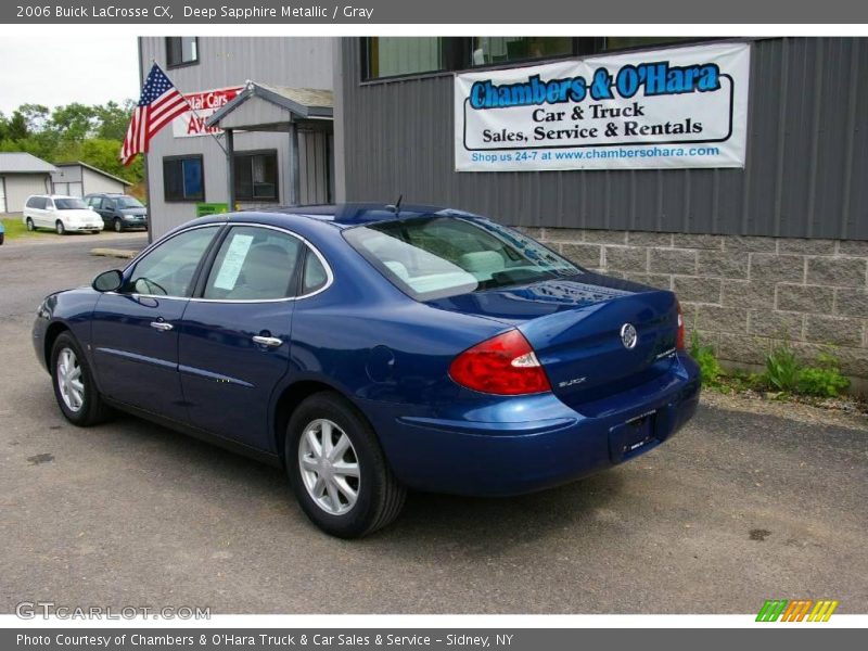 Deep Sapphire Metallic / Gray 2006 Buick LaCrosse CX