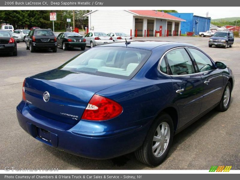 Deep Sapphire Metallic / Gray 2006 Buick LaCrosse CX