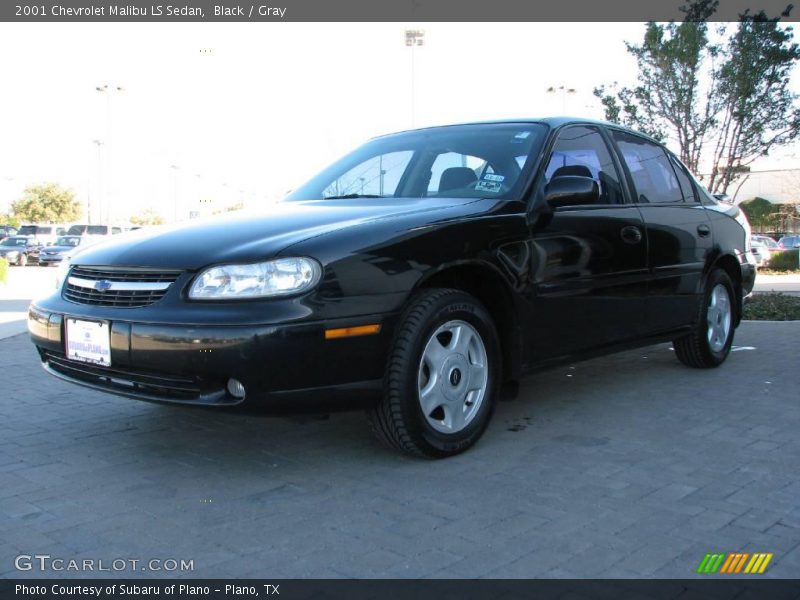 Black / Gray 2001 Chevrolet Malibu LS Sedan