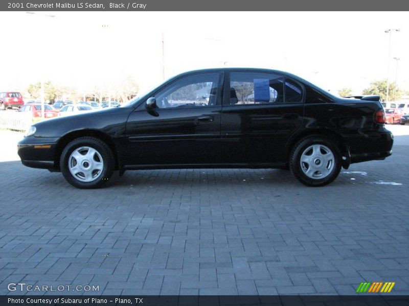 Black / Gray 2001 Chevrolet Malibu LS Sedan