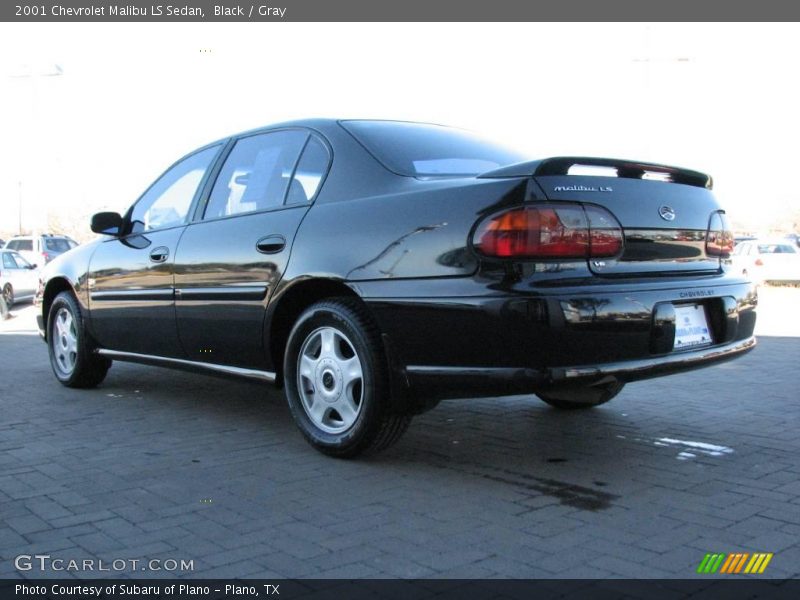 Black / Gray 2001 Chevrolet Malibu LS Sedan