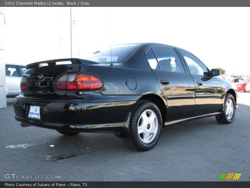 Black / Gray 2001 Chevrolet Malibu LS Sedan