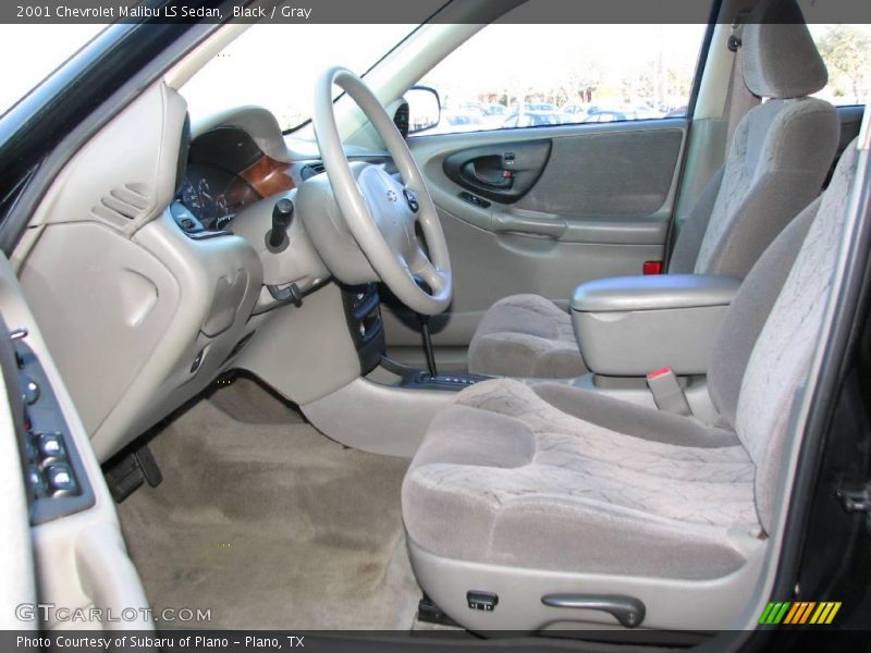 Black / Gray 2001 Chevrolet Malibu LS Sedan
