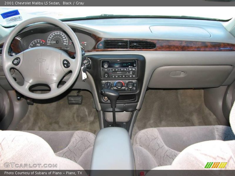 Black / Gray 2001 Chevrolet Malibu LS Sedan