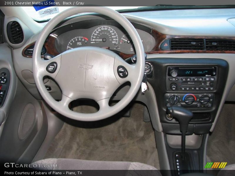 Black / Gray 2001 Chevrolet Malibu LS Sedan