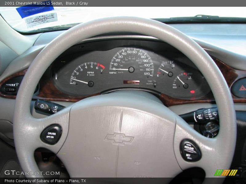Black / Gray 2001 Chevrolet Malibu LS Sedan