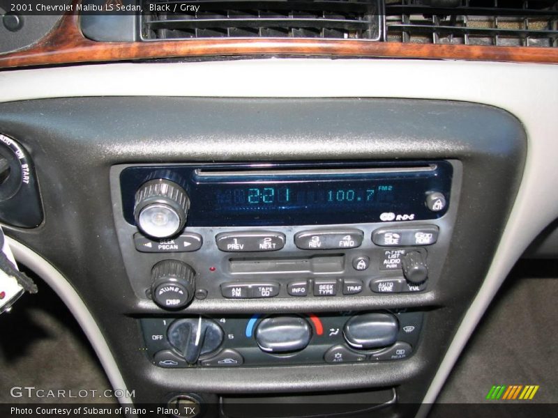 Black / Gray 2001 Chevrolet Malibu LS Sedan