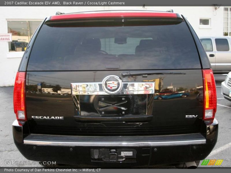 Black Raven / Cocoa/Light Cashmere 2007 Cadillac Escalade ESV AWD