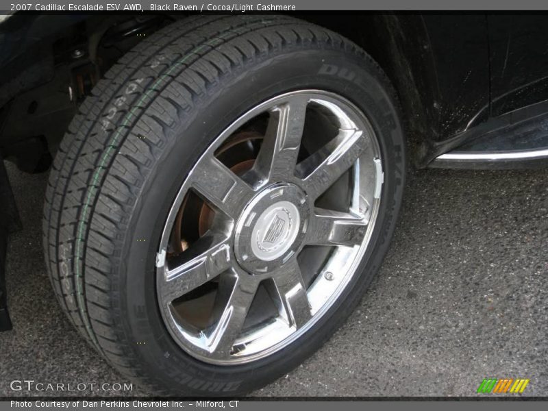 Black Raven / Cocoa/Light Cashmere 2007 Cadillac Escalade ESV AWD