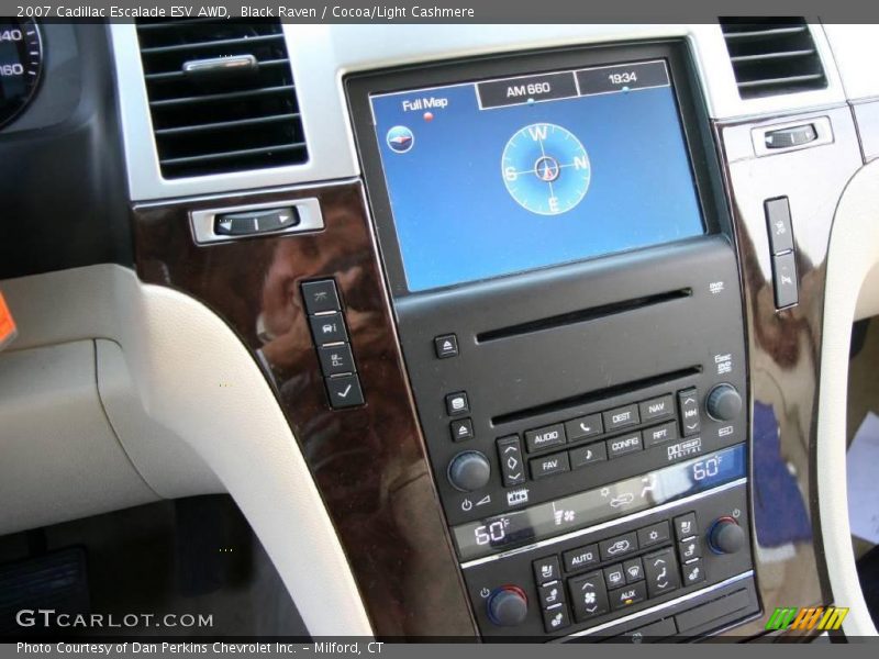 Black Raven / Cocoa/Light Cashmere 2007 Cadillac Escalade ESV AWD
