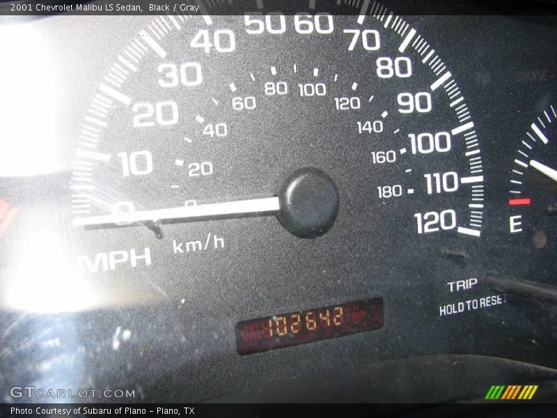 Black / Gray 2001 Chevrolet Malibu LS Sedan