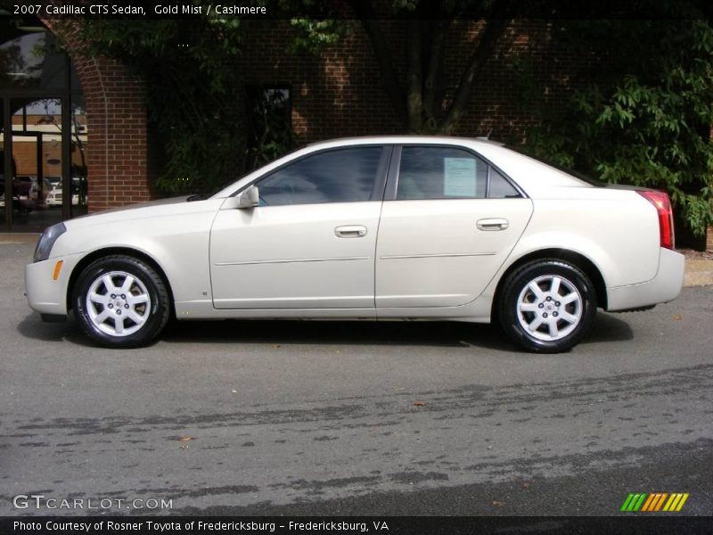 Gold Mist / Cashmere 2007 Cadillac CTS Sedan