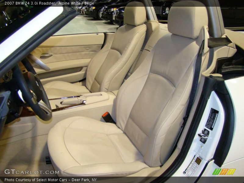 Alpine White / Beige 2007 BMW Z4 3.0i Roadster