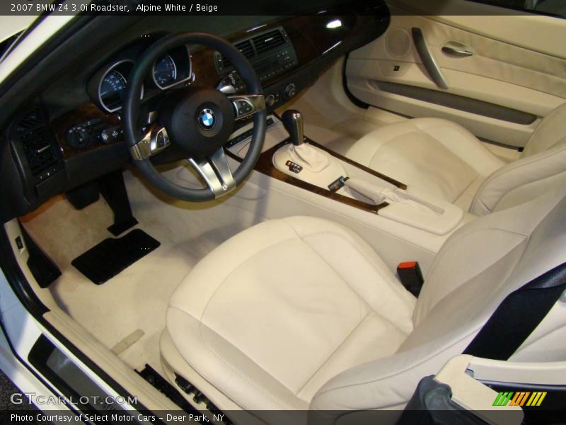 Alpine White / Beige 2007 BMW Z4 3.0i Roadster