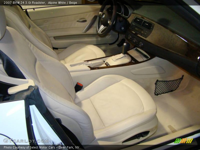 Alpine White / Beige 2007 BMW Z4 3.0i Roadster