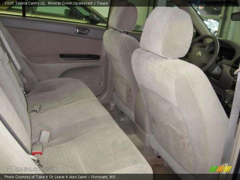 Mineral Green Opalescent / Taupe 2005 Toyota Camry LE