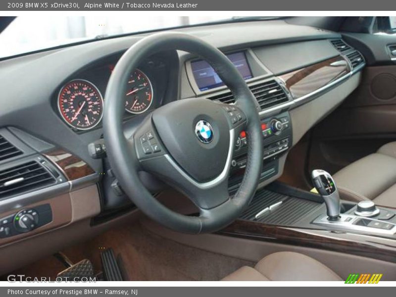 Alpine White / Tobacco Nevada Leather 2009 BMW X5 xDrive30i