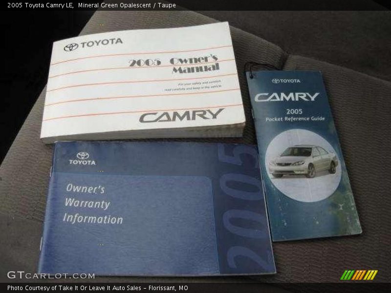 Mineral Green Opalescent / Taupe 2005 Toyota Camry LE