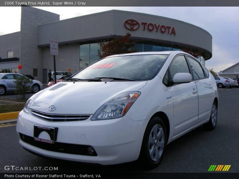 Super White / Gray 2006 Toyota Prius Hybrid