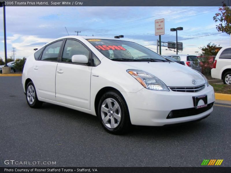 Super White / Gray 2006 Toyota Prius Hybrid