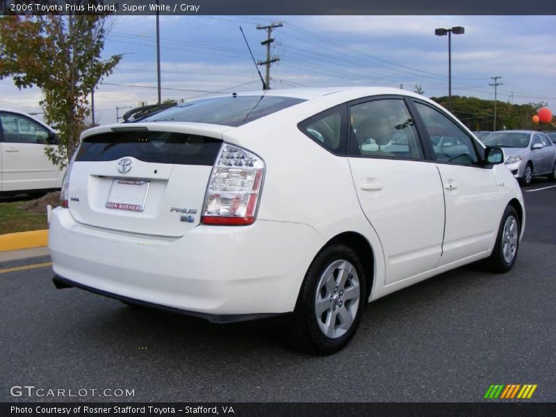 Super White / Gray 2006 Toyota Prius Hybrid