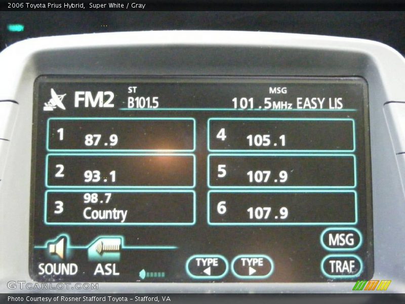 Super White / Gray 2006 Toyota Prius Hybrid